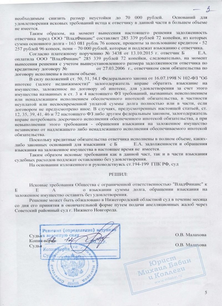 Отстояли ипотечную квартиру которую банк отбирал за долги